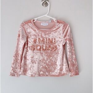 Toddler girl long tee with sequins size 2t